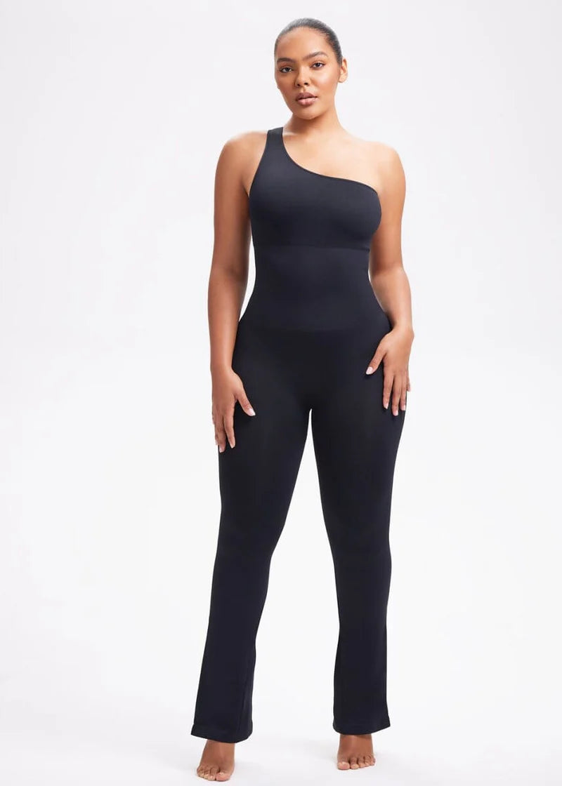 Curvehaus One Shoulder Shaping Jumpsuit