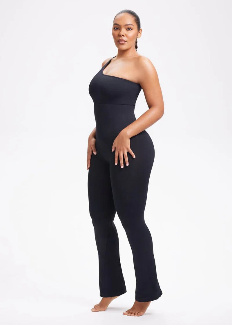 Curvehaus One Shoulder Shaping Jumpsuit