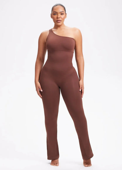Curvehaus One Shoulder Shaping Jumpsuit