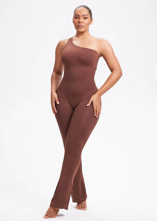 Curvehaus One Shoulder Shaping Jumpsuit