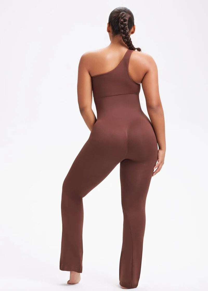 Curvehaus One Shoulder Shaping Jumpsuit