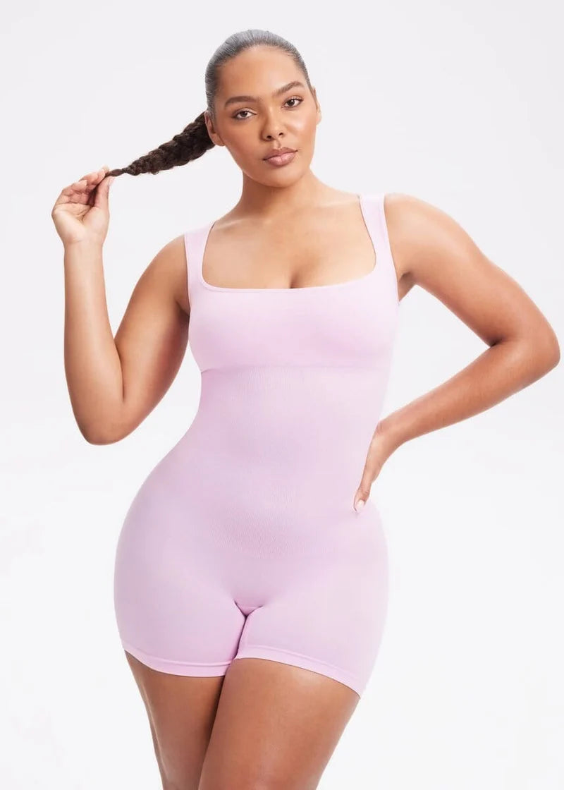 Curvehaus Active Square Neck Romper
