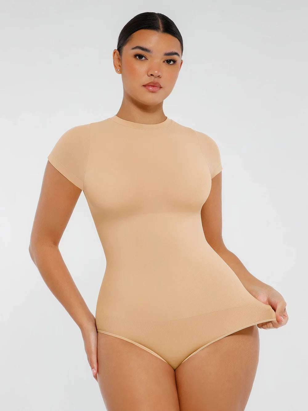Curvehaus Ultra Soft Crew Neck Short Sleeve Bodysuit