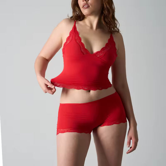 Curvehaus Soft Lace Cami Set