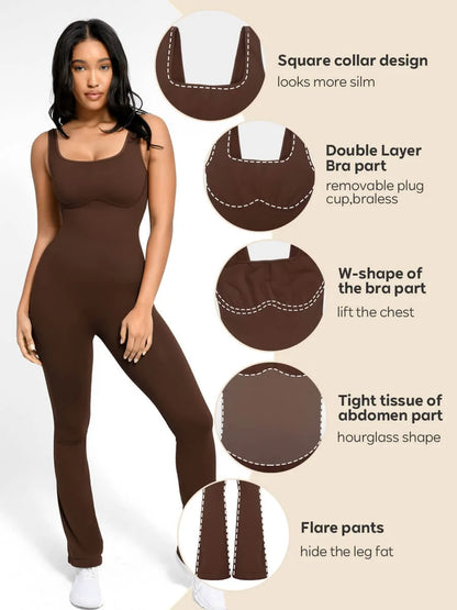 Curvehaus Active Flared Jumpsuit