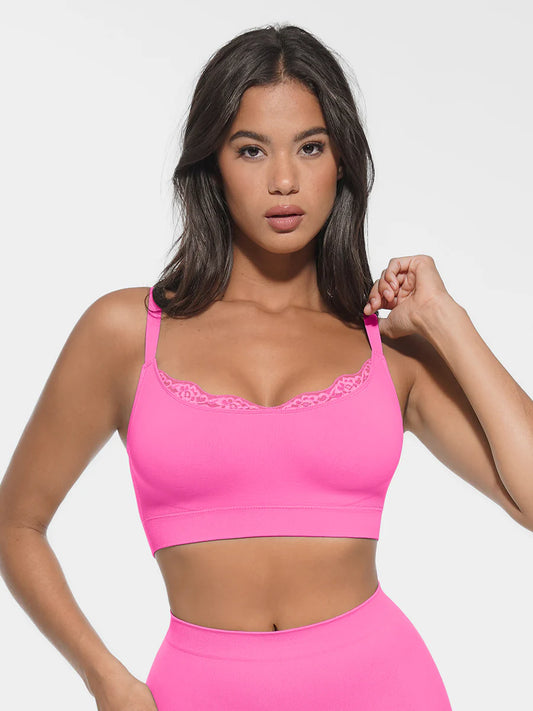 Curvehaus Seamless Lace trim Shaping Bra