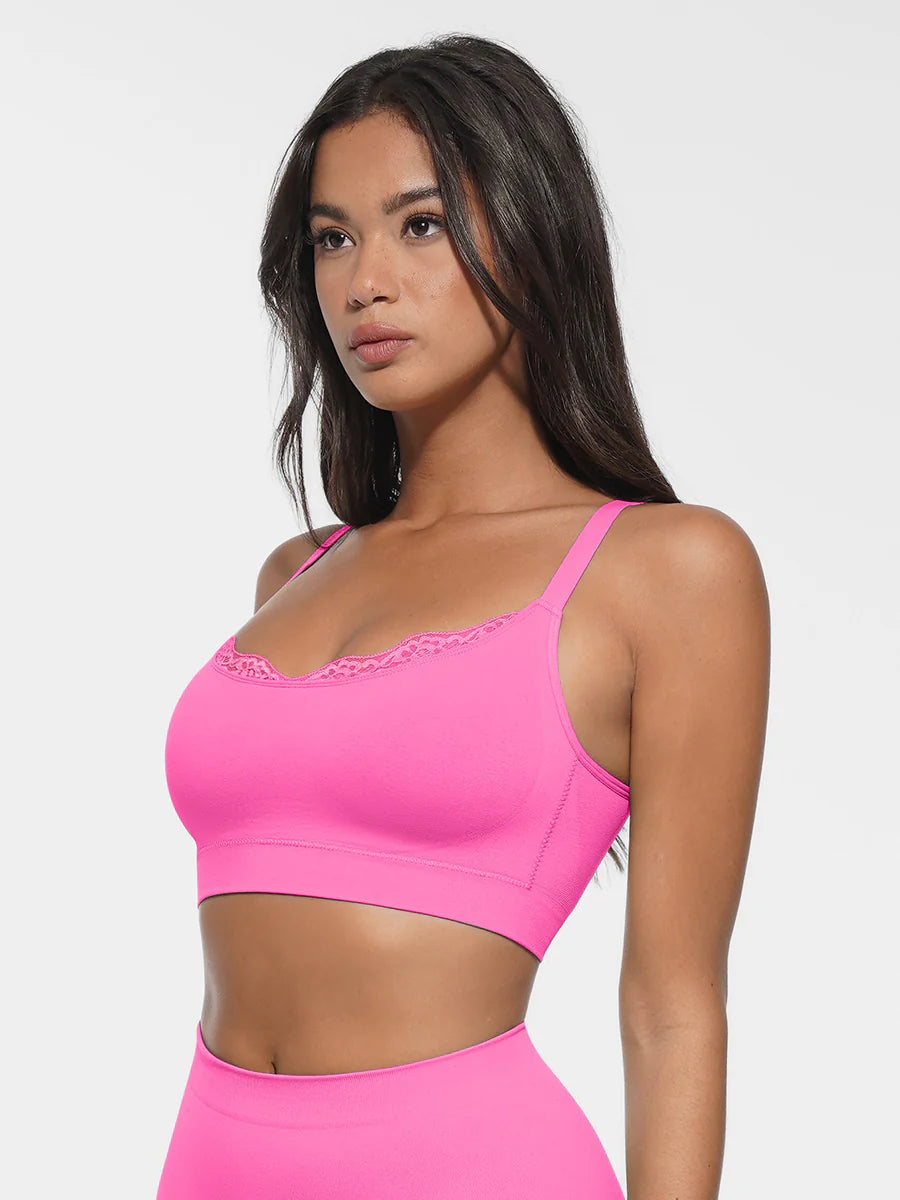 Curvehaus Seamless Lace trim Shaping Bra