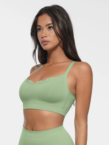 Curvehaus Seamless Lace trim Shaping Bra