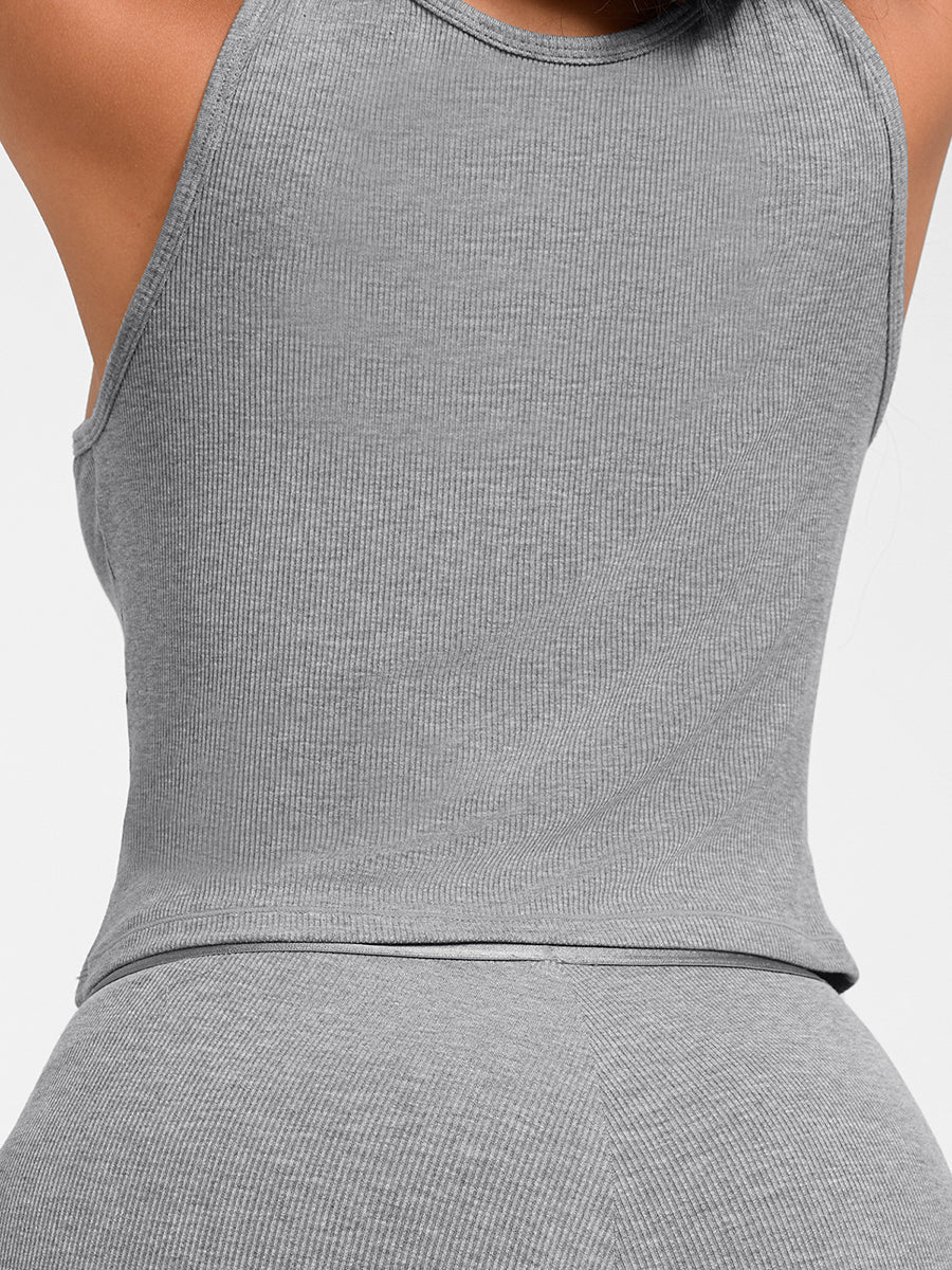 Curvehaus Modal Ribbed Wide Strap Tank Top