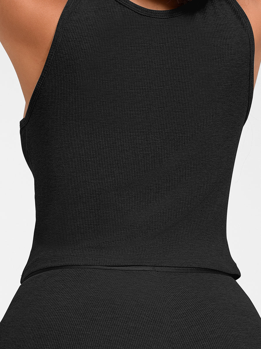 Curvehaus Modal Ribbed Wide Strap Tank Top
