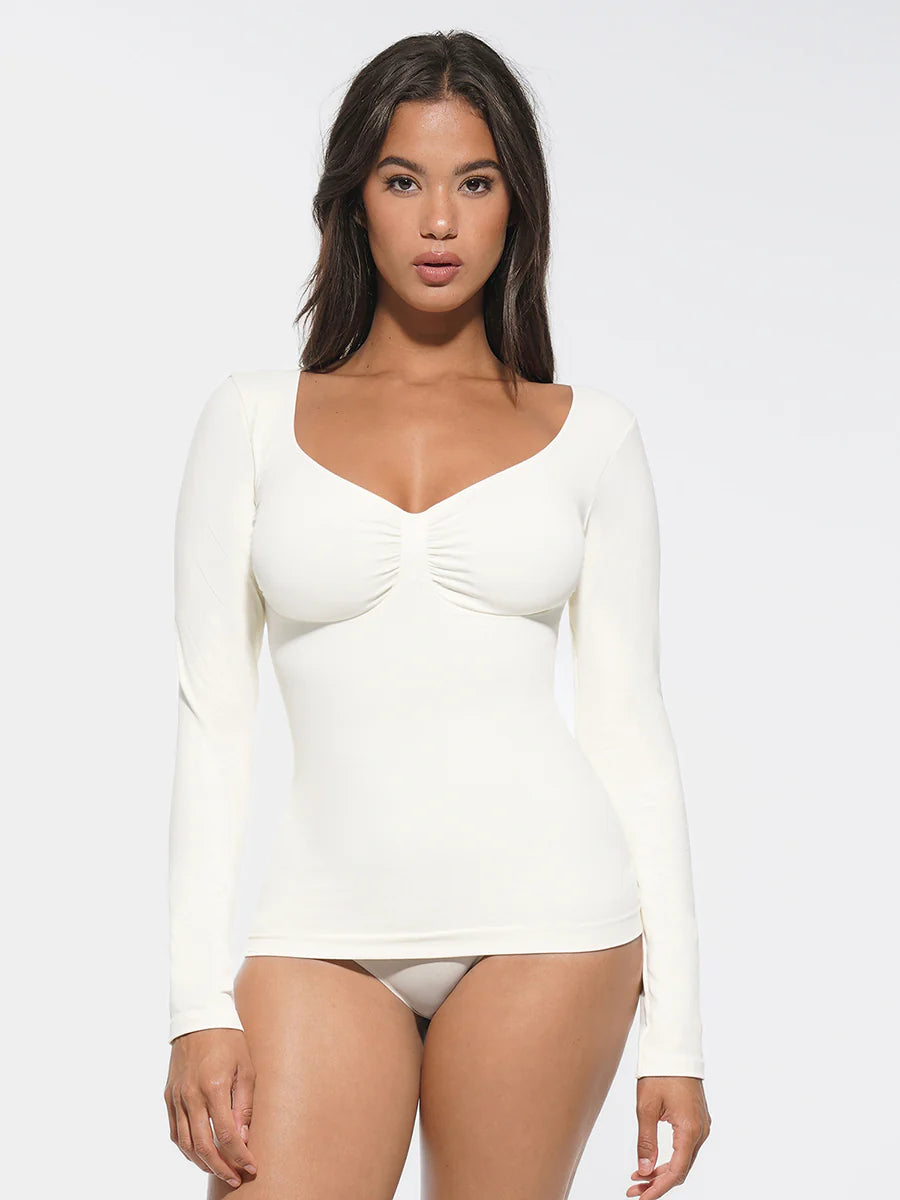 Curvehaus Power Contour Bust Support Shaping Long Sleeve Top
