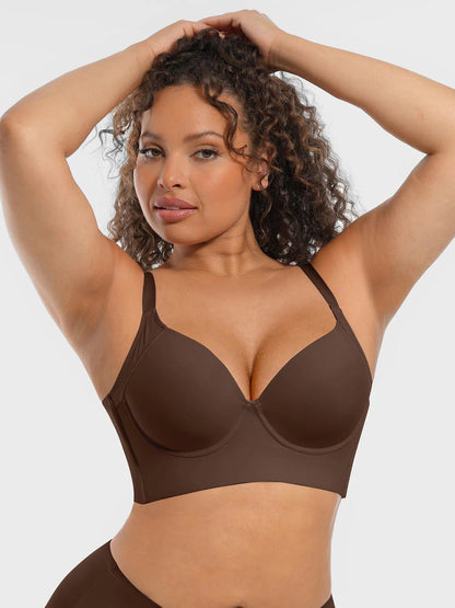 Curvehaus Deep V Push Up Bra