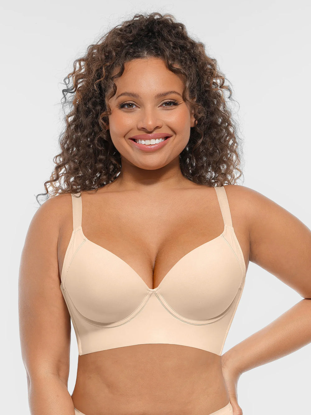 Curvehaus Deep V Push Up Bra