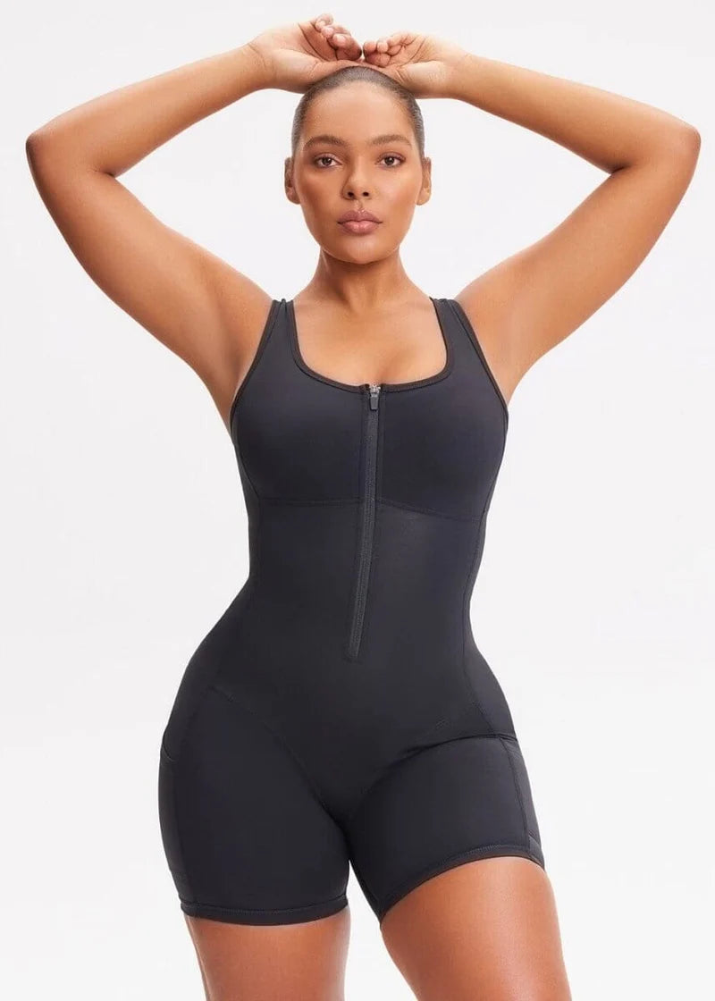 Curvehaus Heat Sculpt™ Mid-Thigh Sauna Jumpsuit