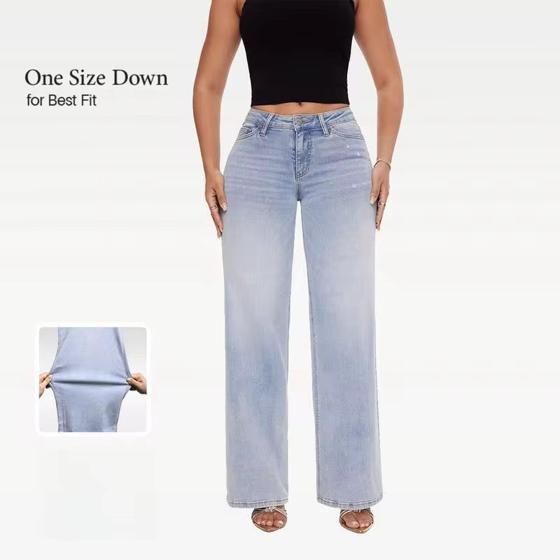 Curvehaus PeachLift™ Mid- Low rise jeans