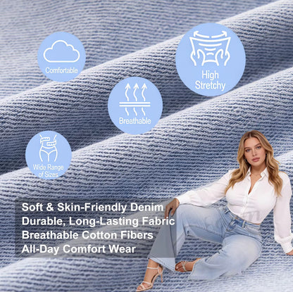 Curvehaus PeachLift™ Mid- Low rise jeans