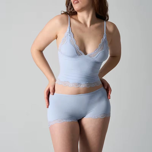 Curvehaus Soft Lace Cami Set