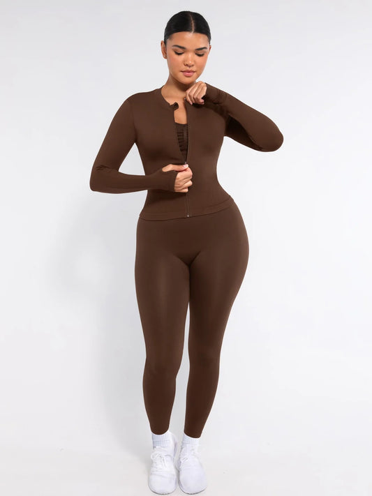 Curvehaus Active Flex Zip Top